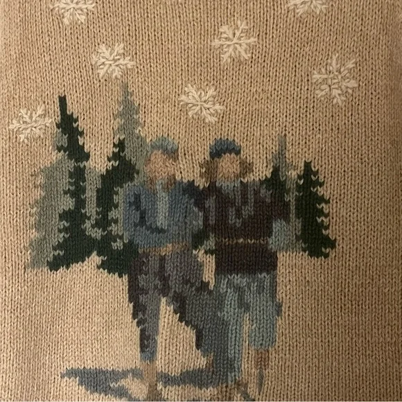 Vintage Eddie Bauer Collectible Handknit 💯 Wool Vest - Picture 4 of 5